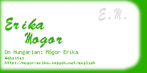 erika mogor business card